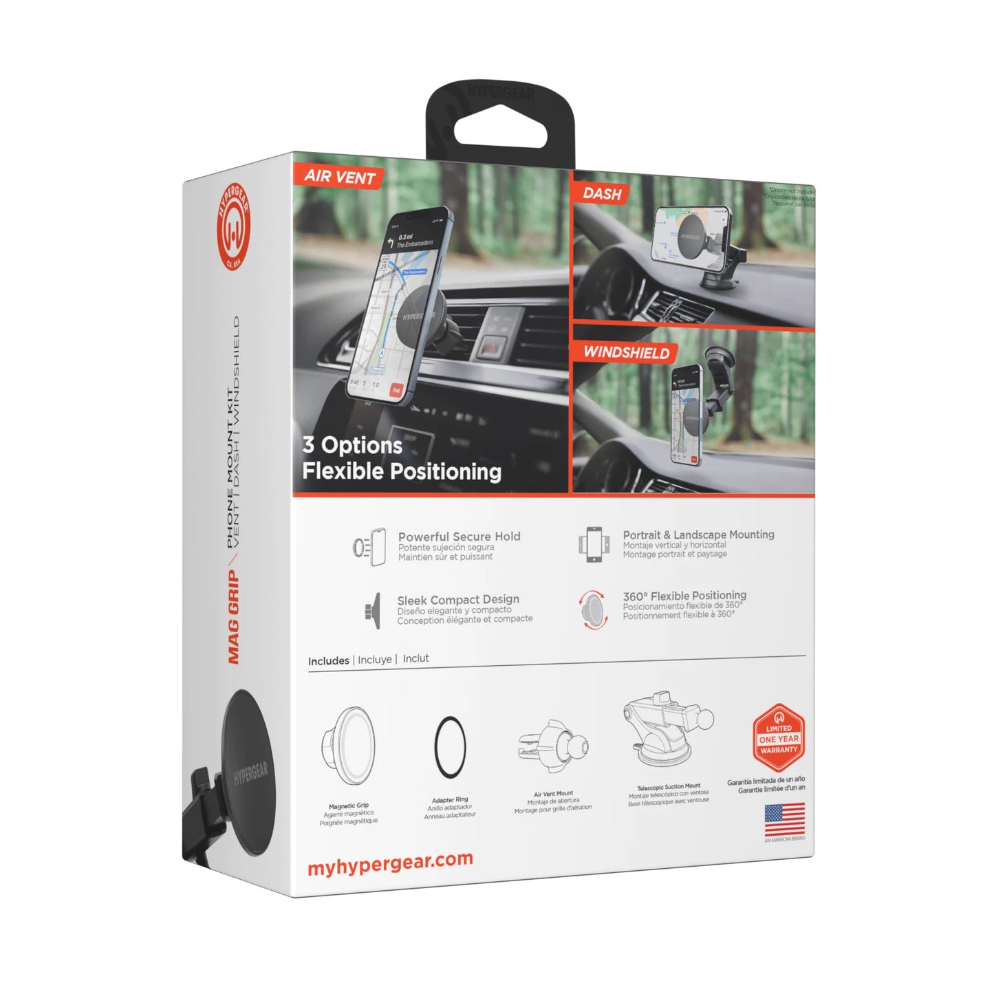 Hypergear Maggrip Magsafe Phone Mount Kit