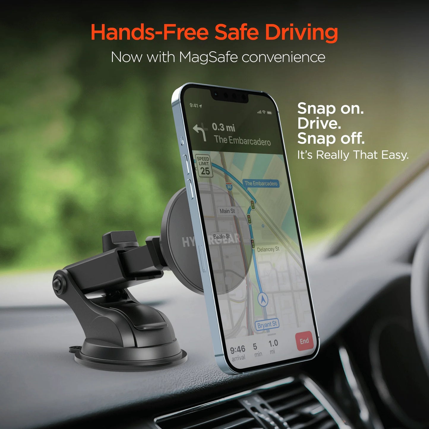 Hypergear Maggrip Magsafe Phone Mount Kit